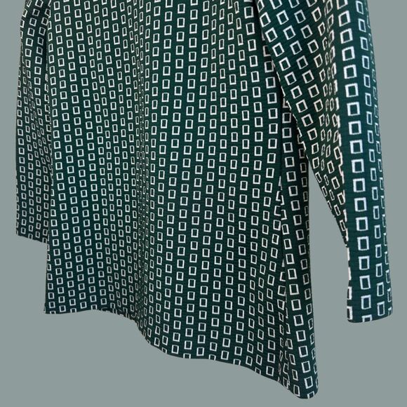 Vintage 70s Flutterbye Pointed Collar Zipper Front Shirt - Picture 7 of 8